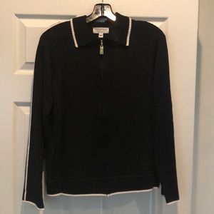 Black and White Sporty Cardigan